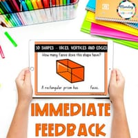 3D Shape Attributes - Faces, Edges & Vertices Geometry Boom Cards™ ACMMG043 - thumbnail 3 of 6