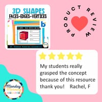 3D Shape Attributes - Faces, Edges & Vertices Geometry Boom Cards™ ACMMG043 - thumbnail 6 of 6