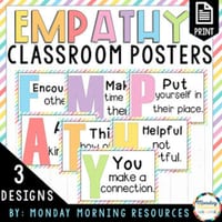 Empathy Classroom Community Poster Set - Classroom Decor Bulletin Boards
