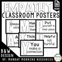 Empathy Classroom Community Poster Set - Classroom Decor Bulletin Boards - thumbnail 3 of 4