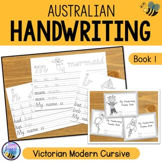 Australian Handwriting Practice Book 1 Victorian Modern Cursive - image 1 of 4