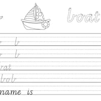 Australian Handwriting Practice Book 1 Victorian Modern Cursive - thumbnail 3 of 4