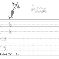 Australian Handwriting Practice Book 1 Victorian Modern Cursive - thumbnail 4 of 4