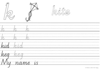 Australian Handwriting Practice Book 1 Victorian Modern Cursive - image 4 of 4