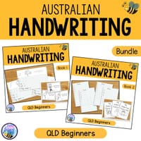 Australian Handwriting Practice Queensland Beginners Bundle