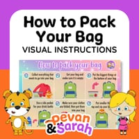 How to Pack Your Bag | Visual Instructional Display Poster | Classroom or Home 