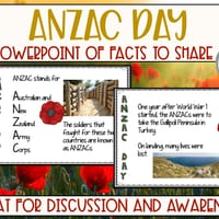 ANZAC Day PowerPoint of Facts for Kids - thumbnail 2 of 3