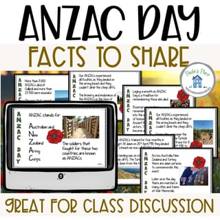 ANZAC Day PowerPoint of Facts for Kids - image 1 of 3