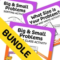 Big and Small Problems BUNDLE | Catastrophe Scale activities | Full SEL Lesson Resources