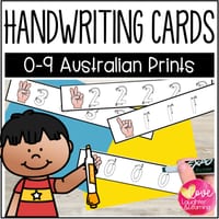 Numbers 0-9 Tracing Cards - Handwriting Practice