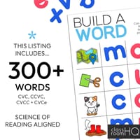 Build A Word - CVC CVCC CCVC CVCe Word Pack - thumbnail 2 of 4