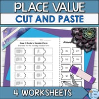 3-Digit Number Cut and Paste Worksheets - thumbnail 1 of 1