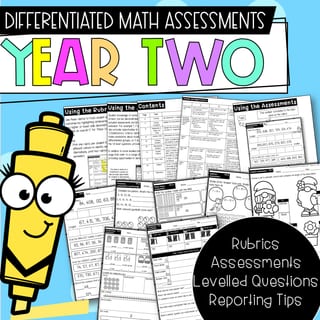 Year Two Differentiated Math Assessments | Australian Curriculum V8 & V9| - image 1 of 4