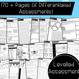 Year Two Differentiated Math Assessments | Australian Curriculum V8 & V9| - image 2 of 4