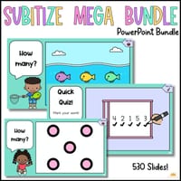 Subitising Mega Bundle / Kinder Number Sense / Maths Assessment / Number Fluency/ Maths Warm Up