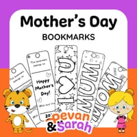 Mother's Day Bookmarks | Gift Craft Activity with 12 Unique & Adorable Designs - thumbnail 1 of 4