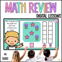 Daily Math Review Kindergarten Pre K, Data, Patterns, Addition, Time, Fluency