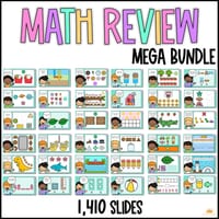 Kindergarten Pre K Math Digital Resource Bundle Addition, Shapes, Place Value