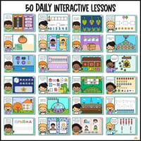 Kindergarten Pre K Math Digital Resource Bundle Addition, Shapes, Place Value - thumbnail 2 of 4