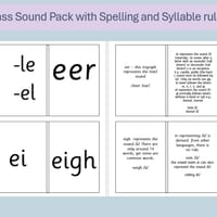 PHONIC SOUND PACK FOR CLASS USE WITH SPELLING & SYLLABLE RULES - thumbnail 1 of 5