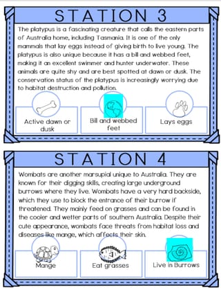 Australian Animals Passage Codebreaker Scavenger Hunt - 8 Reading Stations - image 2 of 2