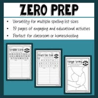 Spelling Practice Activities for Any Spelling List - Years 2-6 - thumbnail 3 of 3