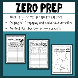 Spelling Practice Activities for Any Spelling List - Years 2-6 - image 3 of 3