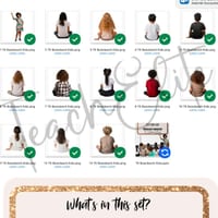 K-2 Children and teacher MOVEABLE students Mock-up png stock photo images - thumbnail 7 of 9
