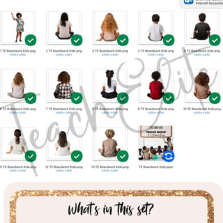 K-2 Children and teacher MOVEABLE students Mock-up png stock photo images - image 7 of 9