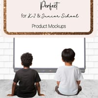 K-2 Children and teacher MOVEABLE students Mock-up png stock photo images - thumbnail 8 of 9