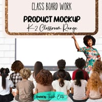 K-2 Children and teacher MOVEABLE students Mock-up png stock photo images