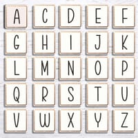 Alphabet Tile Product Mockup Letter Mock Up Images for TpT Sellers - thumbnail 5 of 9