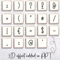Alphabet Tile Product Mockup Letter Mock Up Images for TpT Sellers - thumbnail 7 of 9