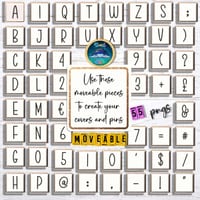 Alphabet Tile Product Mockup Letter Mock Up Images for TpT Sellers - thumbnail 3 of 9