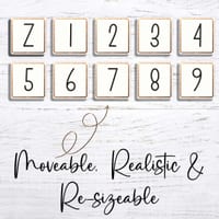 Alphabet Tile Product Mockup Letter Mock Up Images for TpT Sellers - thumbnail 6 of 9