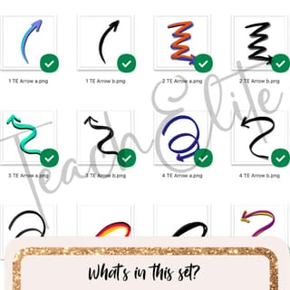 Arrow Clipart Accents, Clipart, Classroom and Commercial Use - image 7 of 9