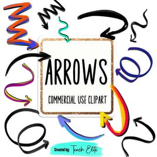Arrow Clipart Accents, Clipart, Classroom and Commercial Use - image 1 of 9