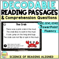 CVCC, CCVCC Decodable Reading Passages and Comprehension Questions Slides - thumbnail 1 of 4