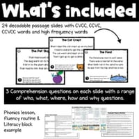 CVCC, CCVCC Decodable Reading Passages and Comprehension Questions Slides - thumbnail 2 of 4