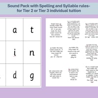 PHONIC SOUND PACK WITH SPELLING RULES -INDIVIDUAL OR SMALL GROUP WORK - thumbnail 1 of 3