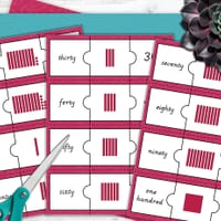 3-Part Place Value Puzzles Freebie - thumbnail 2 of 4