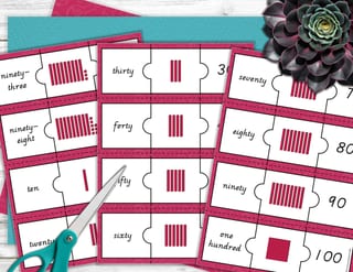 3-Part Place Value Puzzles Freebie - image 2 of 4