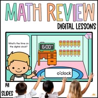 Daily Math Review Kindergarten Pre K Digital Resource Length Position Time Counting On No Prep