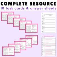 History of Schools: Reading Comprehension Task Cards for Grade 3-4: Low Prep Passages and Questions - thumbnail 3 of 5