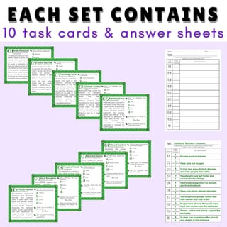 Reading Comprehension Task Cards Grades 3 & 4 BUNDLE!! - image 2 of 4