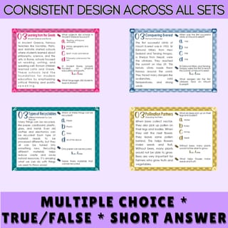 Reading Comprehension Task Cards Grades 3 & 4 BUNDLE!! - image 3 of 4