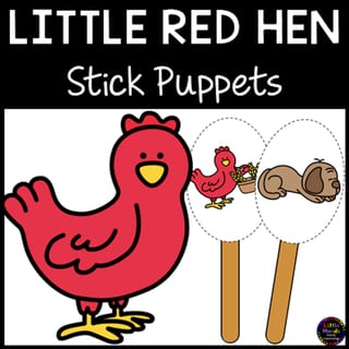 Little Red Hen Puppets - image 1 of 6