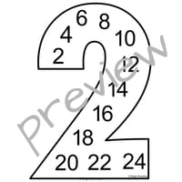 Multiplcation, Times Tables, Poster Classroom Displays, Black & White - thumbnail 3 of 4