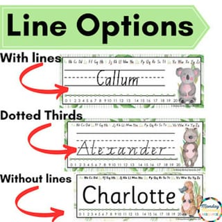 Australian Animal Student Desk Name Plates - Editable Desk Name Tags - image 4 of 4