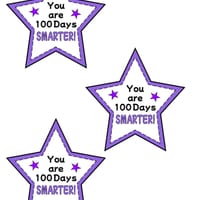 100 DAYS OF SCHOOL STAR GIFT CARDS/TAGS, 100 DAYS SMARTER, COLOURED - thumbnail 5 of 8